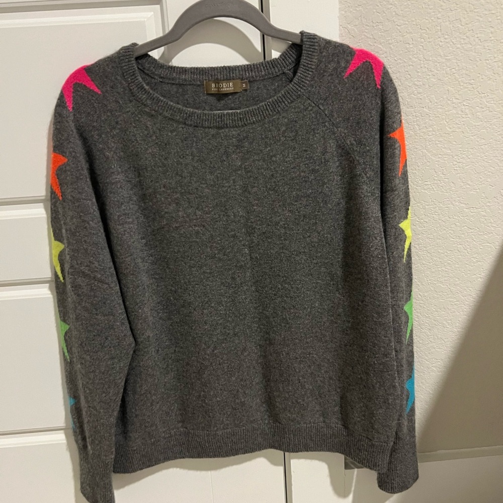 Brodie Gray Cashmere Sweater